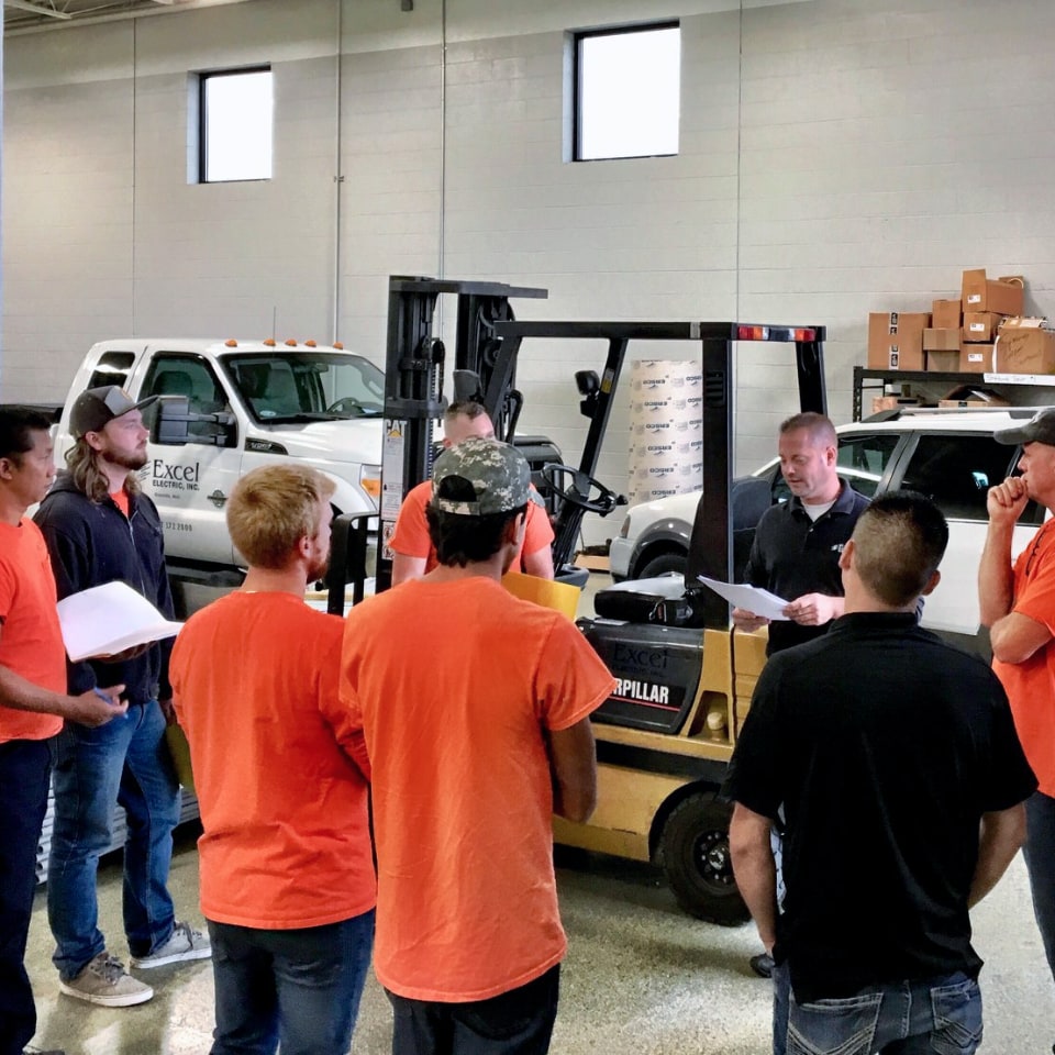 teaching forklift safety